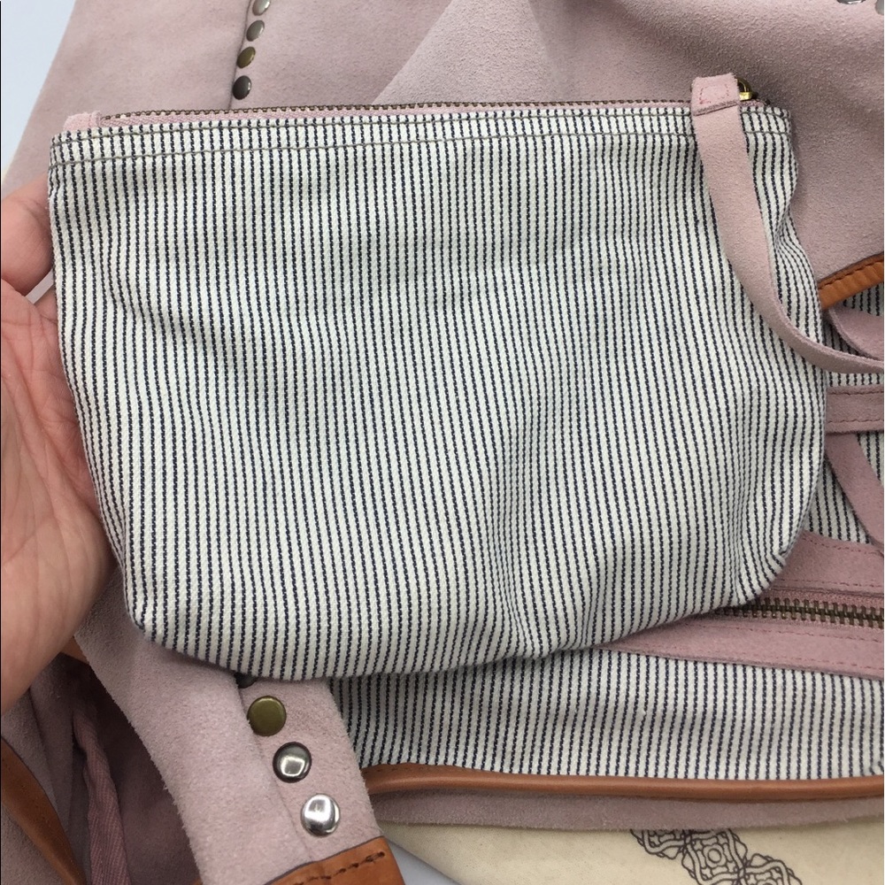 Old Trend Modern Vintage Rose Tan Suede Large Bag - Picture 5 of 15